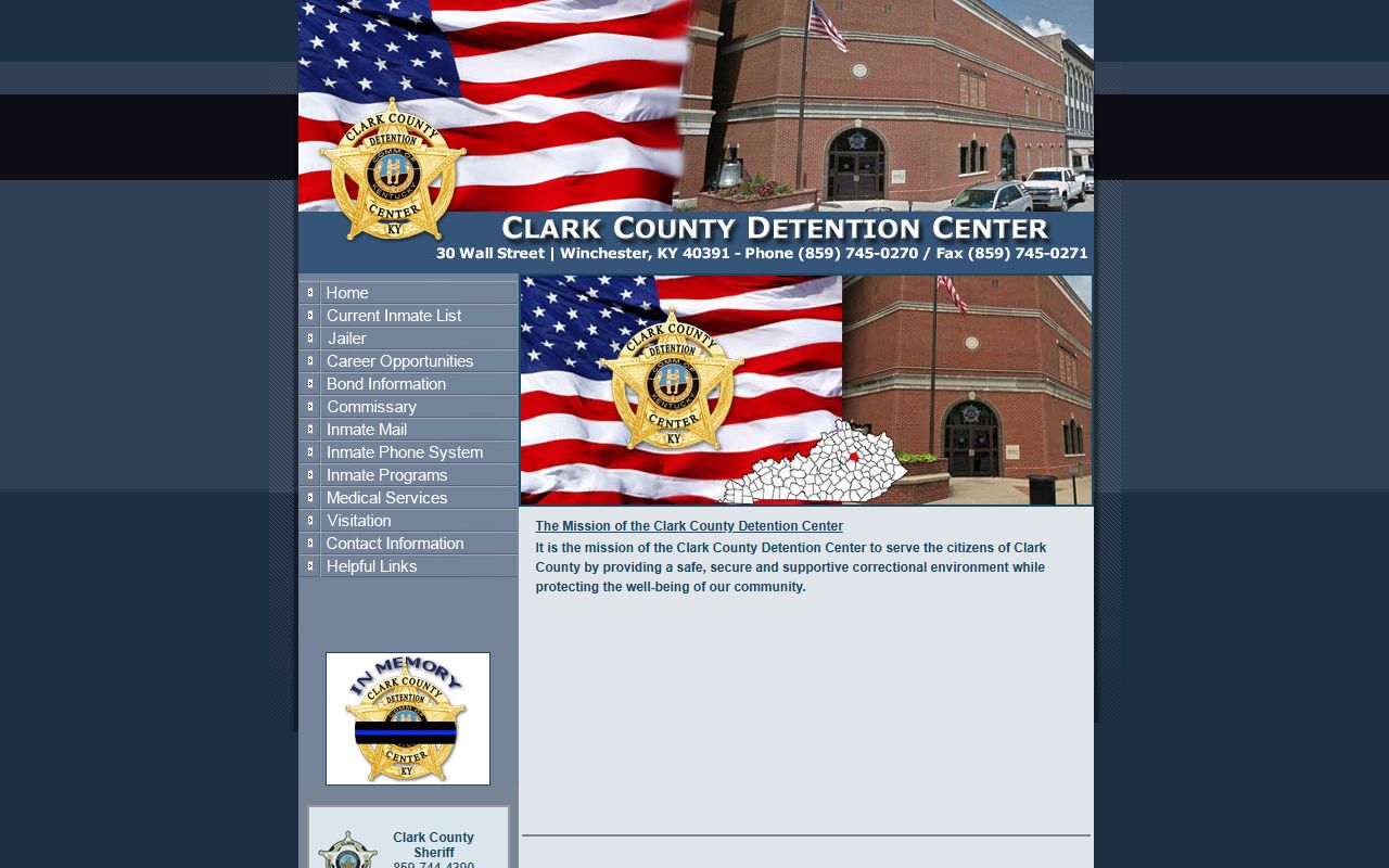Clark County Detention Center in Winchester