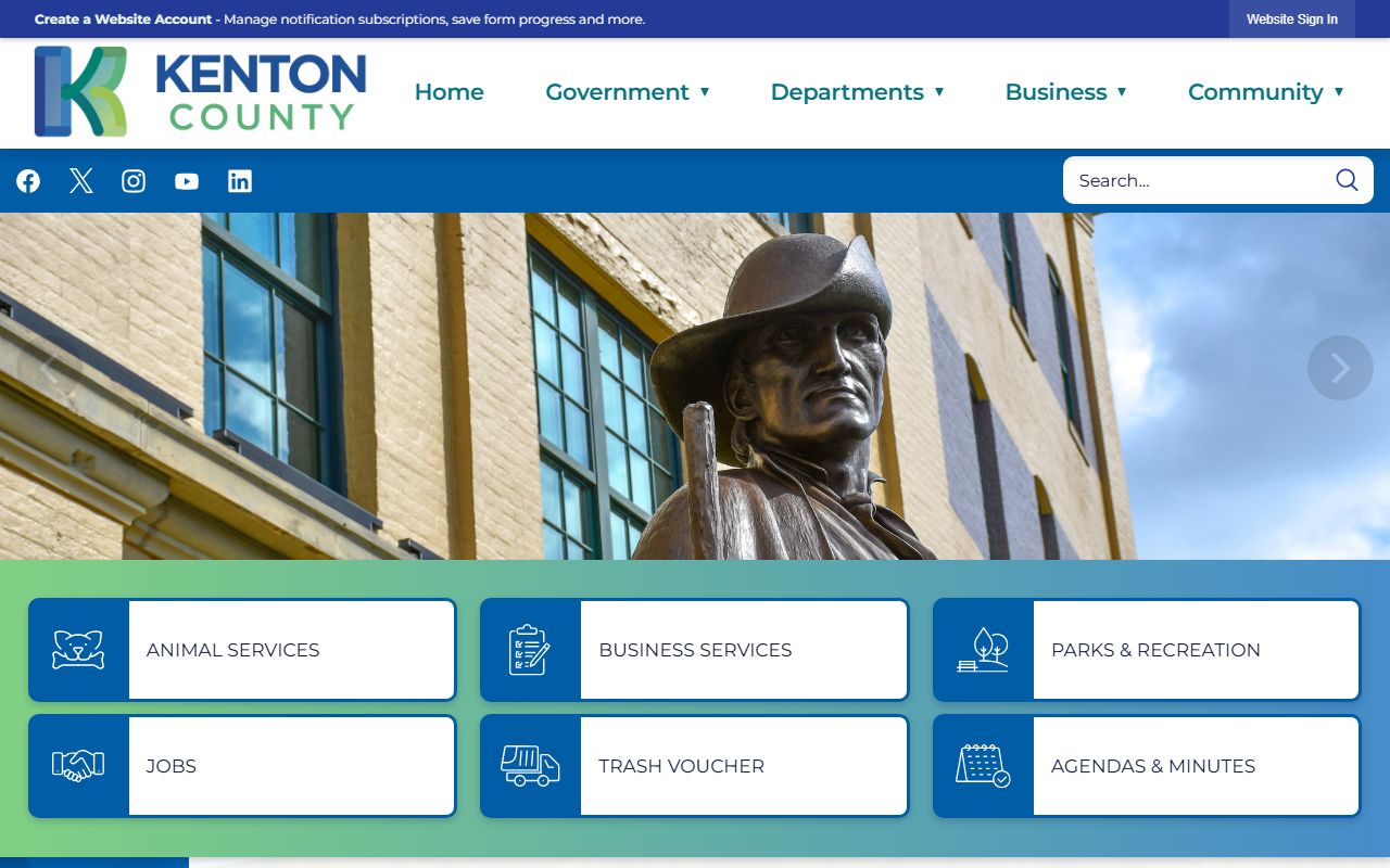 Kenton County Government website