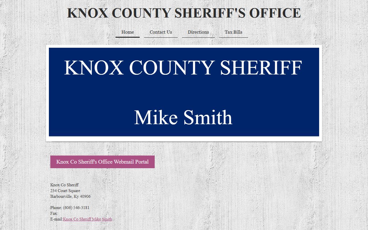 Knox County Sheriff's Office in Barbourville