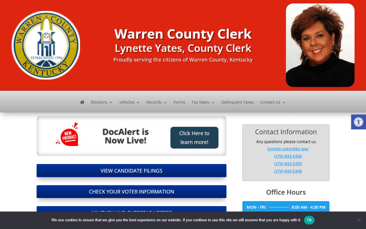 Warren County Clerk office records